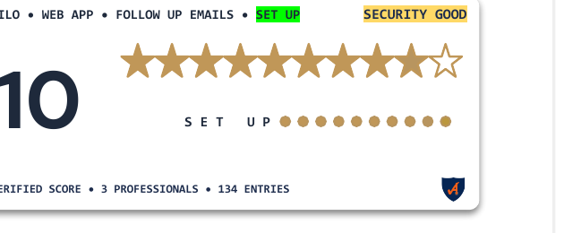 Characteristic Wide widget